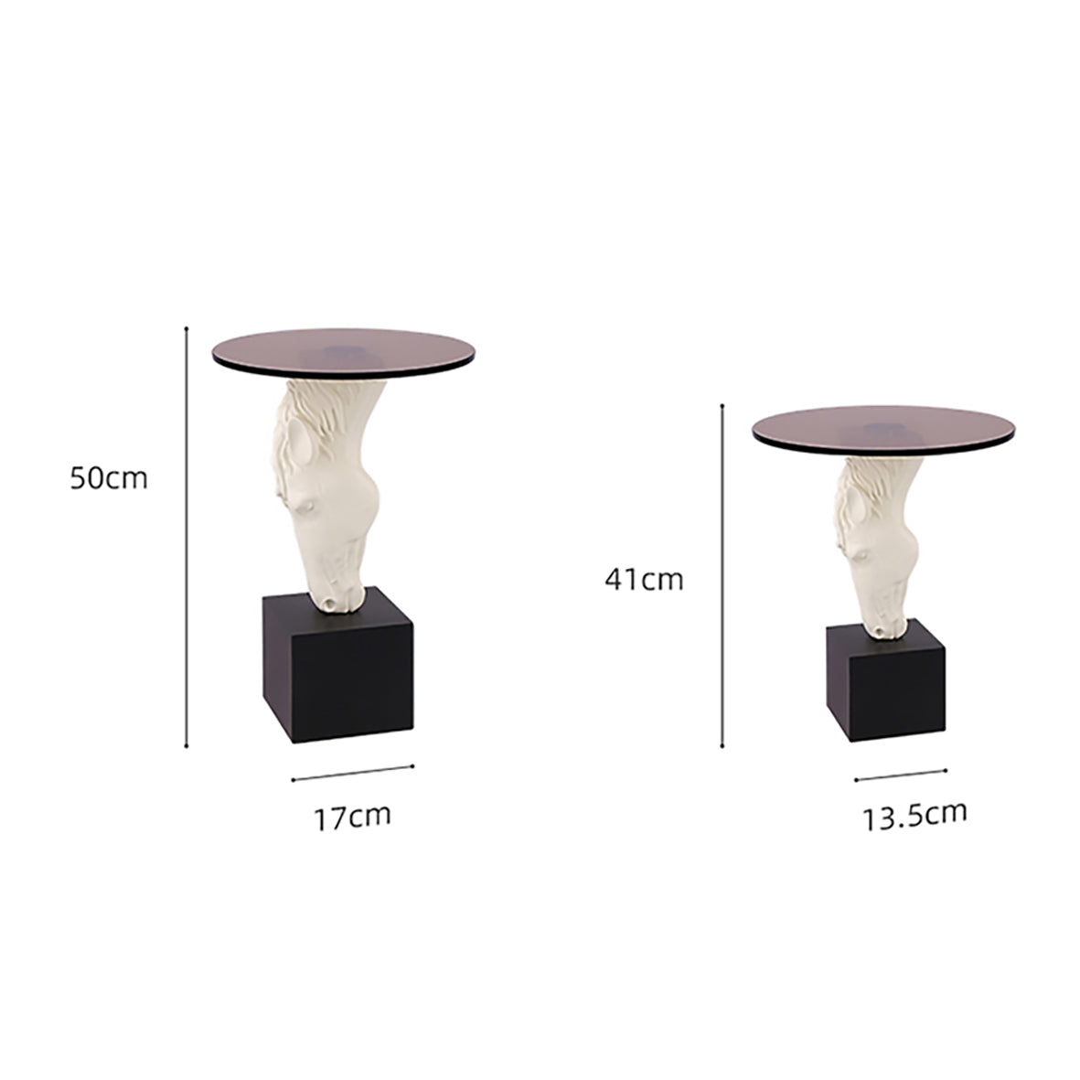 Mini Horse Side Tables (Set of 2)