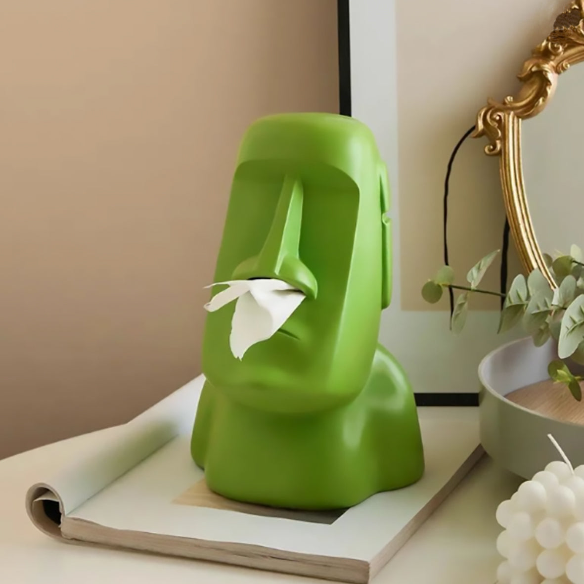 Moai Tissue Box