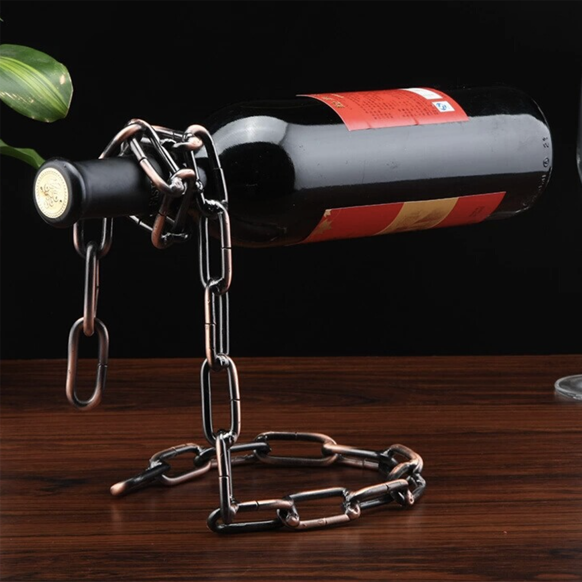 Wine Bottle Metal Chain