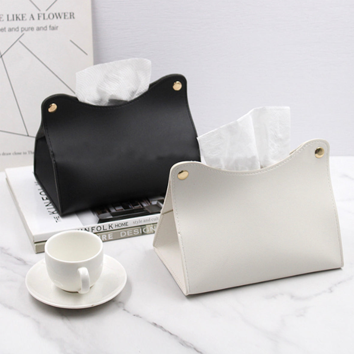 Leather Tissue Box