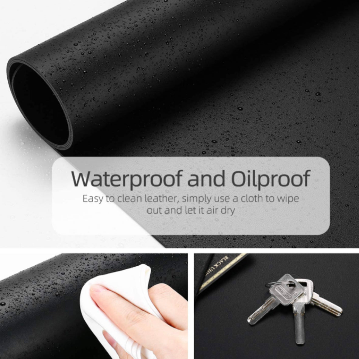 Waterproof Leather Desk Mousepad