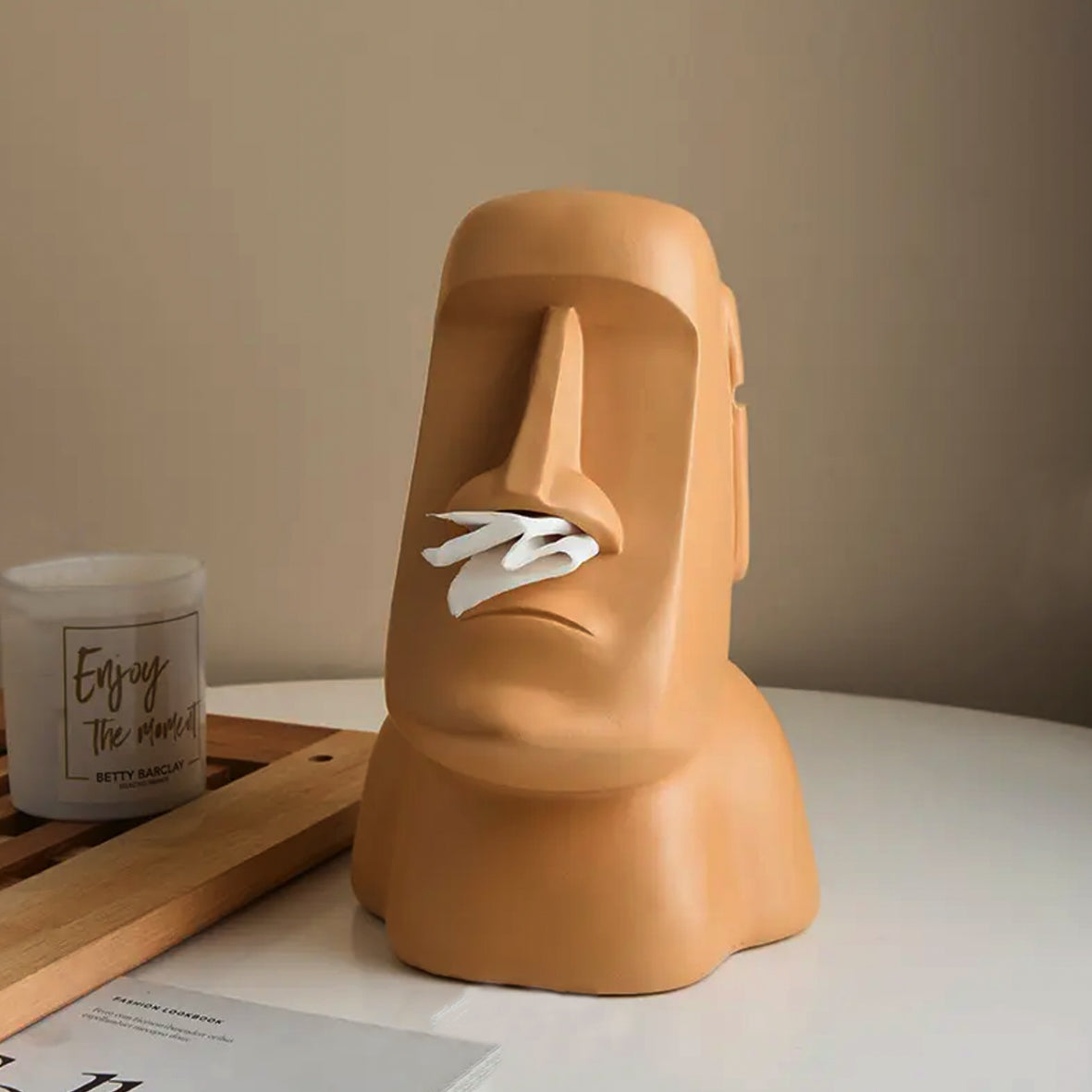 Moai Tissue Box