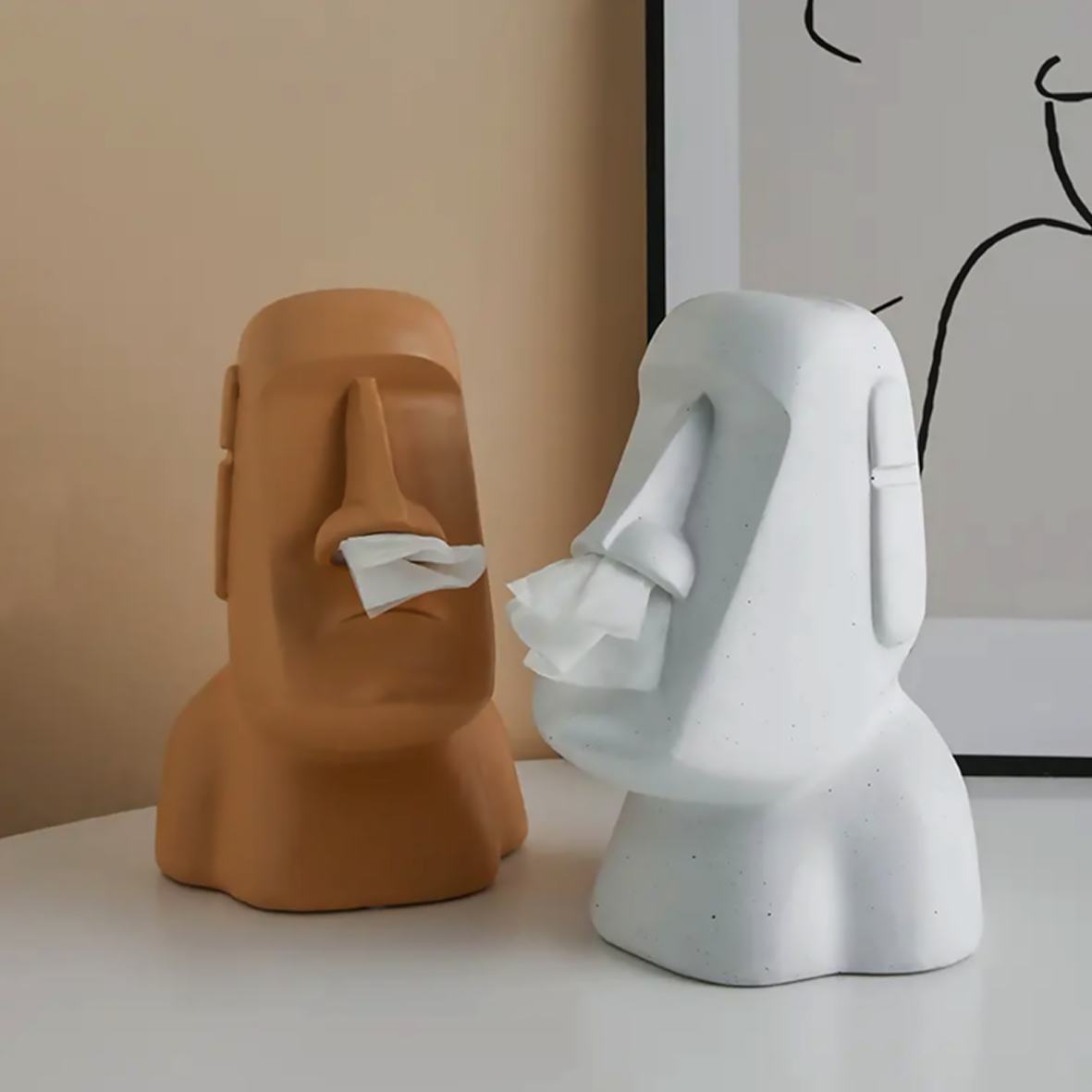 Moai Tissue Box